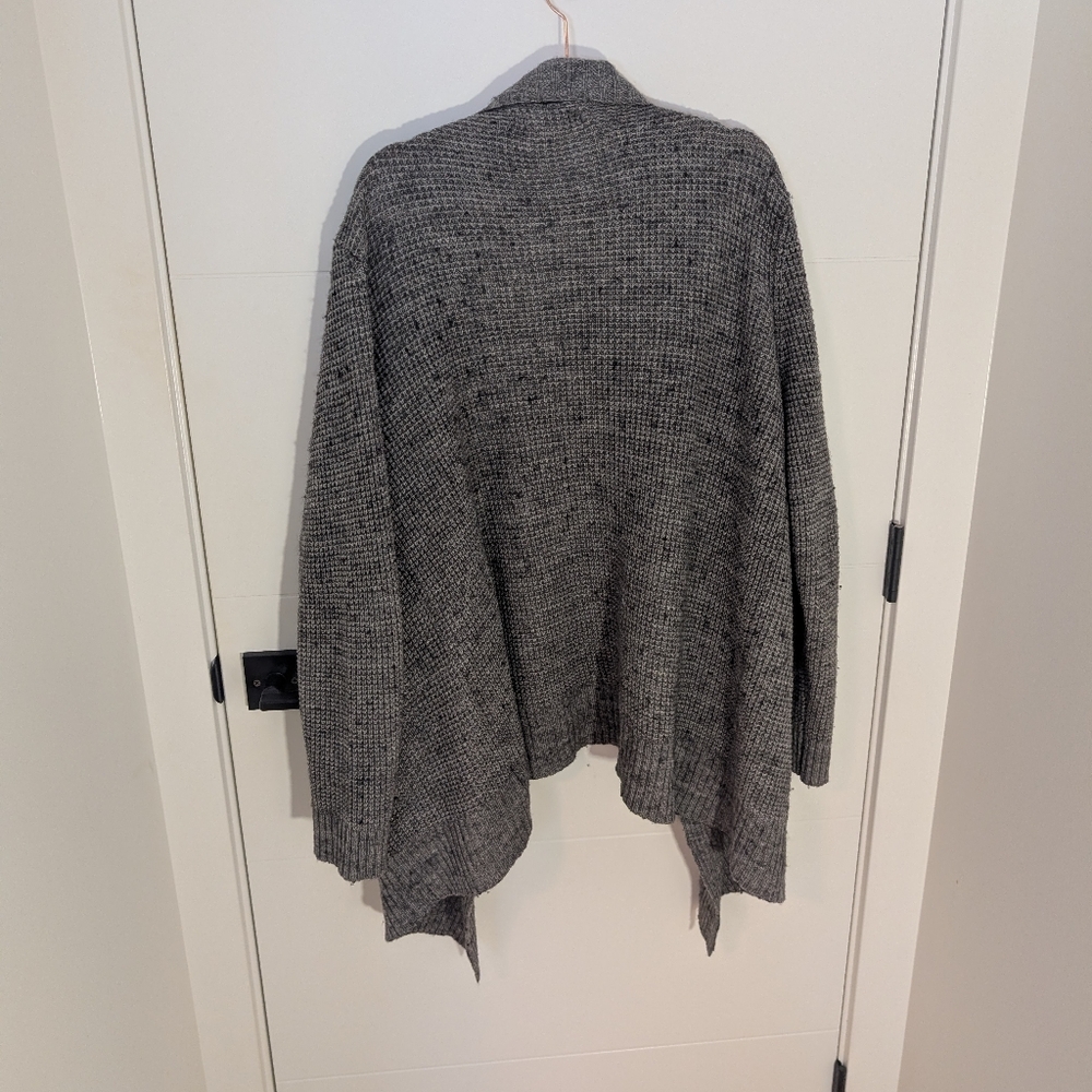 Michael Kors Grey Open Front Wool-Blend Sweater – Size L - Picture 4 of 5